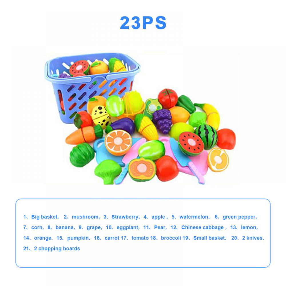Details about   Kitchen Cooking Cutting Food Set Pretend Play Toy Wooden Educational Toy, 