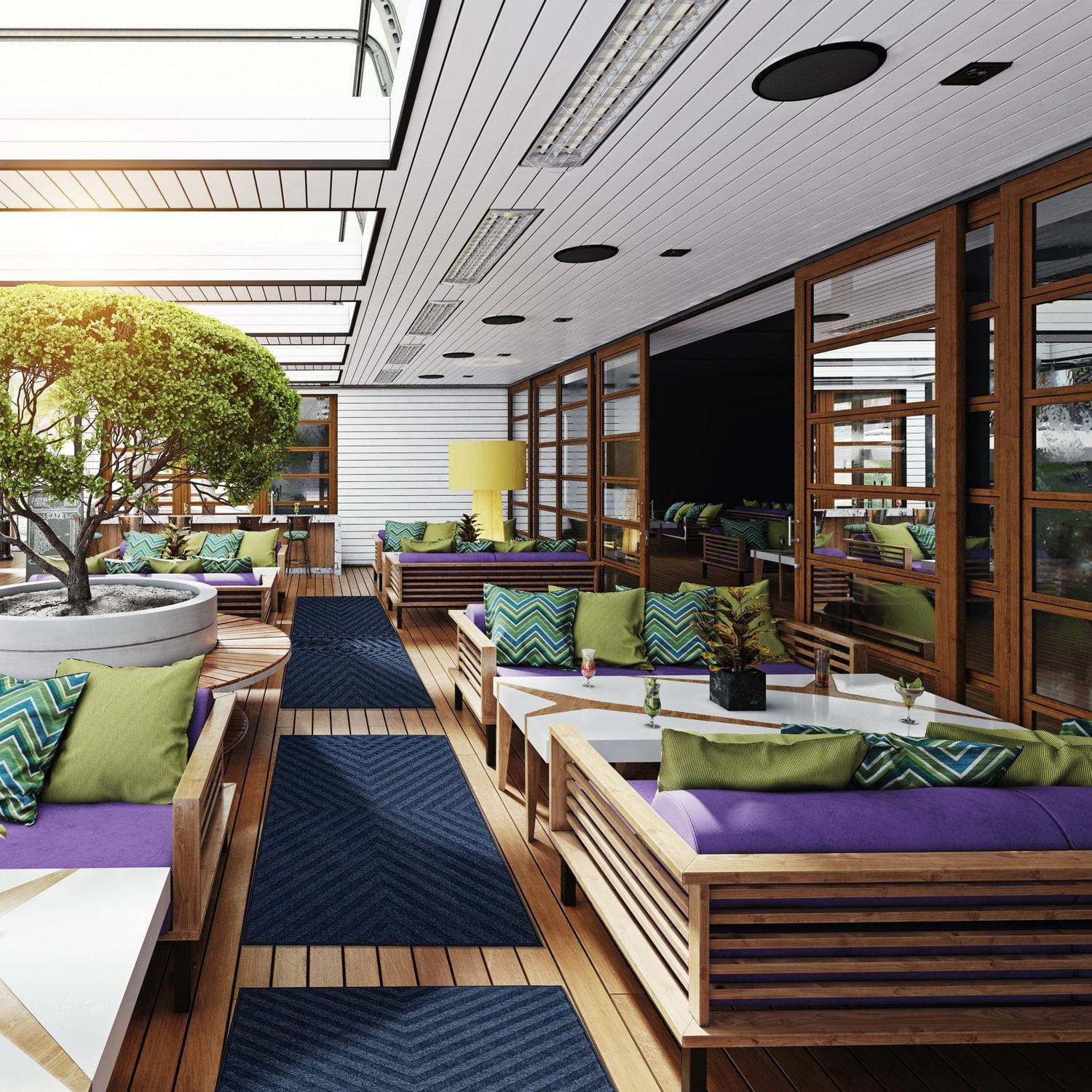 ECARPET Indoor/Outdoor for Balcony, Patio and Garden Milan