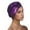 Purple, variant on Fgnfyis Winter Hats for Women Turban Cap with Embroidery and Rhinestones Casual Head Covering Hat Purple