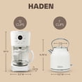 thumbnail image 5 of Haden Coffee Maker & Heritage 1.7 Liter Electric Kettle, Ivory & Chrome, 5 of 10