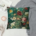 thumbnail image 2 of Chilfamy Floral Decorative Throw Pillow Cover Flowers Cushion Cases Pillow Home Decor for Christmas, 2 of 5