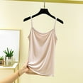 thumbnail image 2 of Lixiuxyad Women's Tanks Top Women's Soft Strap Camisole Tank Top For Home And Casual Wear Comfortable Layering All Season Basic Undershirt(Beige L), 2 of 3
