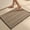 Black+Khaki, variant on BULULOM Runner Rug, Herringbone Waffle Bathroom Rugs Non Slip Washable Super Absorbent Quick Dry, Farmhouse Long Bath Mat, 72"x24" Khaki