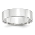 thumbnail image 4 of 14K White Gold 6mm Light Weight Flat Band Ring Size 6, 4 of 7