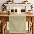 thumbnail image 2 of Table Runner 120 Inches Long for Kitchen Dining, Yellow Solid Color Dresser Scarf Farmhouse, Dining Table Decorations for Wedding/Parties, Aesthetics Contemporary Luxury 13 x 120 In, 2 of 8