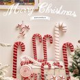 thumbnail image 2 of Colgante de bastón de caramelo navideño 2024, piruleta blanca y roja para colgar en el árbol de Navidad 2025, suministros para fiestas de Año Nuevo en el hogar, decoración navideña, 2 of 5