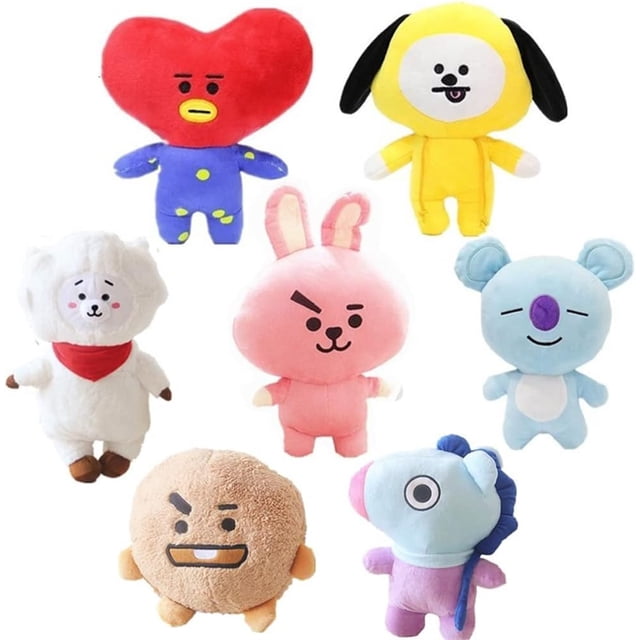 Piezas Bt21 Peluche 22cm,Tata/Cooky/CHIMMY/SHOOKY/KOYA/RJ/MANG