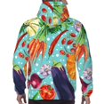 thumbnail image 7 of Pofeuu Vegetable Print Mens Casual Hooded Collar Drawstring Hoodies Pullover Sweatshirts Casual Long Sleeve Shirts-Large, 7 of 7