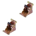 thumbnail image 1 of jifeng 2Pcs Self Lock Hinge Lock Extension Support Accessories Easy to Install Table Leg Hinge Folding Bracket for Worktables Chairs Color zinc, 1 of 9
