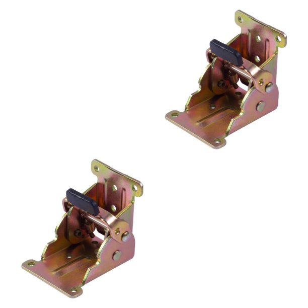 2 bisagras autoblocantes para patas de mesa, estructura robusta, plegables para muebles. Color zinc