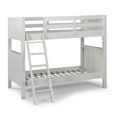 thumbnail image 4 of Homestyles Lit Superposé Simple sur Simple en Bois de Naples, Blanc Cassé, 4 of 5