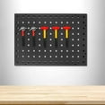 thumbnail image 4 of Phenofice storage rack hole board Cold Rolled Steel Wall Space Utilization Home Organization 1Set, 4 of 8