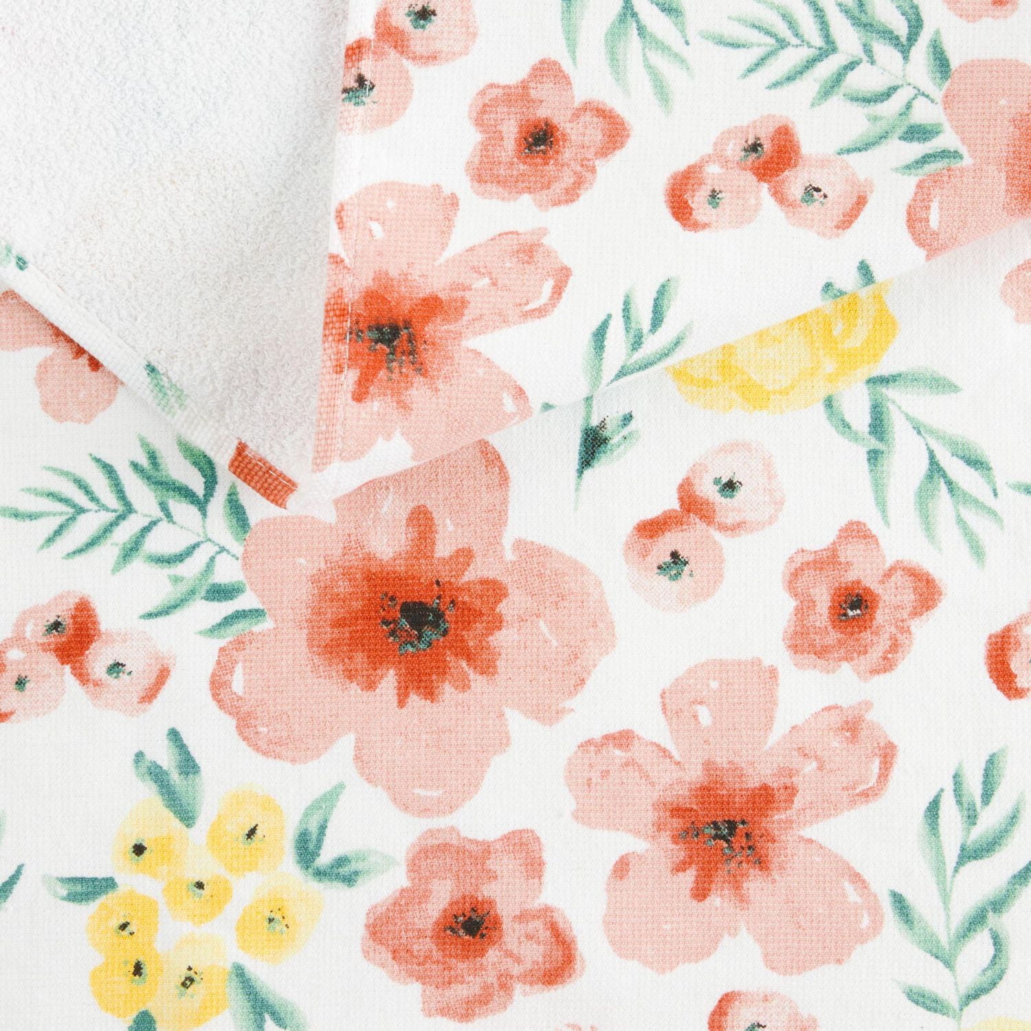 Home Trends Floral Kitchen Towel Set, 16" x 26", 2 Piece