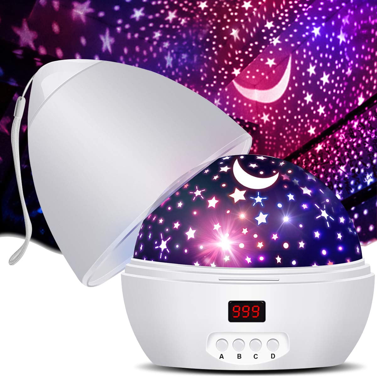 rotating projection night light