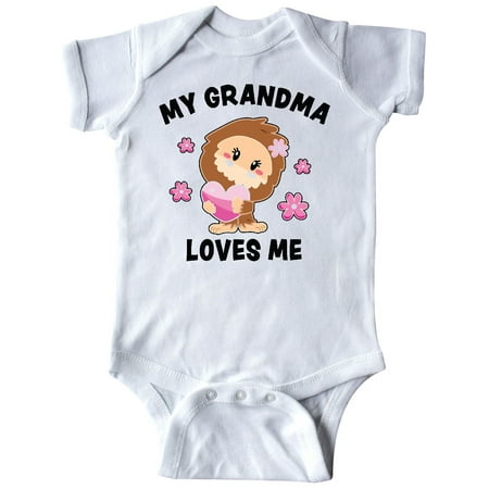 

Inktastic My Grandma Loves Me with Bigfoot Gift Baby Girl Bodysuit