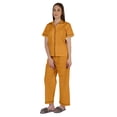 thumbnail image 3 of Inkmeso Ensemble de Pyjama en Coton pour Femmes Manches Courtes Classiques 2 Pcs Chemise & Pyjama Loungewear, 3 of 7