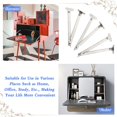 thumbnail image 5 of Bisagra para muebles 2 piezas MACHAO Bisagra elevadora de metal Soporte ajustable Plegable plateada, 5 of 5
