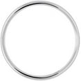 thumbnail image 2 of Solid 14k White Gold 2.7mm Lightweight Half Round Wedding Band Size 5 - Ring Size 5.0, 2 of 8
