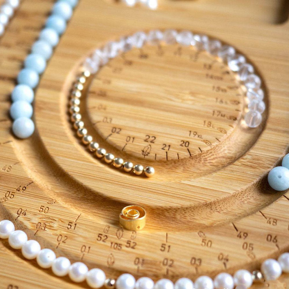 Bamboo Beaded Board Jewelry Making Wooden Diy Bracelet - Temu