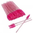 thumbnail image 3 of Disposable Non- Disposable Eyebrow Brush,  Disposable Eyelash Brush, For Makeup Practice Salon Home Rose Red, 3 of 8
