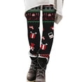 thumbnail image 5 of Christmas Leggings for Women Elastic High Waist Slim Fit Festive Print Thermal Leggings Workout Yoga Pants, 5 of 7