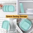 thumbnail image 7 of ZIVACATE Silicone Air Fryer Liners 3 Pack Foldable Square Silicone Pot Basket Bowl Liner Baking Tray Air Fryer Inserts Accessories Reusable 8 Inch,Blue, 7 of 7
