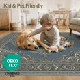 thumbnail image 4 of ODIKA Pvc Bottom Symmetrical Motif Decorative Splicing Furnishing Shenzhen for Master Suite, California King, Under Bed, Foldable Easy Care, 4 of 7
