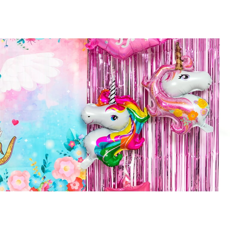 JOYYPOP Unicorn Birthday Decorations for Girls, 98 PCS Unicorn Party S