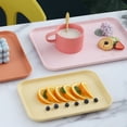 thumbnail image 5 of HEVIRGO Multi-use Large Capacity Serving Tray Plastic Practical Food-grade Storage Tray for Home Blue Plastic, 5 of 8