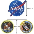 thumbnail image 2 of Parche bordado NASA 6 piezas TUNC Parche para planchar Coser insignia astronauta Espacio, 2 of 5