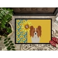 thumbnail image 3 of Carolines Treasures WDK5450MAT 18 x 27 in. Summer Sunflowers Red & White Papillon Indoor or Outdoor Mat, 3 of 5