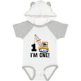 thumbnail image 3 of Inktastic First Birthday Construction Truck 1 Year Old Boys Baby Bodysuit, 3 of 5