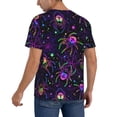 thumbnail image 2 of Rateoe Multi-colored Spiders Pattern Men’s Baseball Short Sleeve Polo Shirt, Midweight Men's Shirt Golf Shirt Polo Shirts Quick Dry Short-Medium, 2 of 7