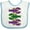 White and Blue, variant on Inktastic Mardi Gras Celebration Funny Crawfish Boys or Girls Baby Bib