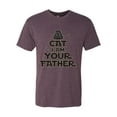 thumbnail image 3 of Cat I Am Your Father Cat Lover Mens Premium Tri Blend T-Shirt, Vintage Purple, Small, 3 of 5