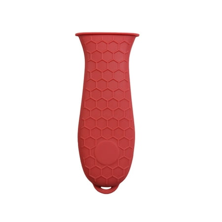 

TureClos Pot Handle Cover Silicone Heat-resistance Cookware Cooking Accessories Household Tools Protective Pan Sleeve Cast Grip Pads Red