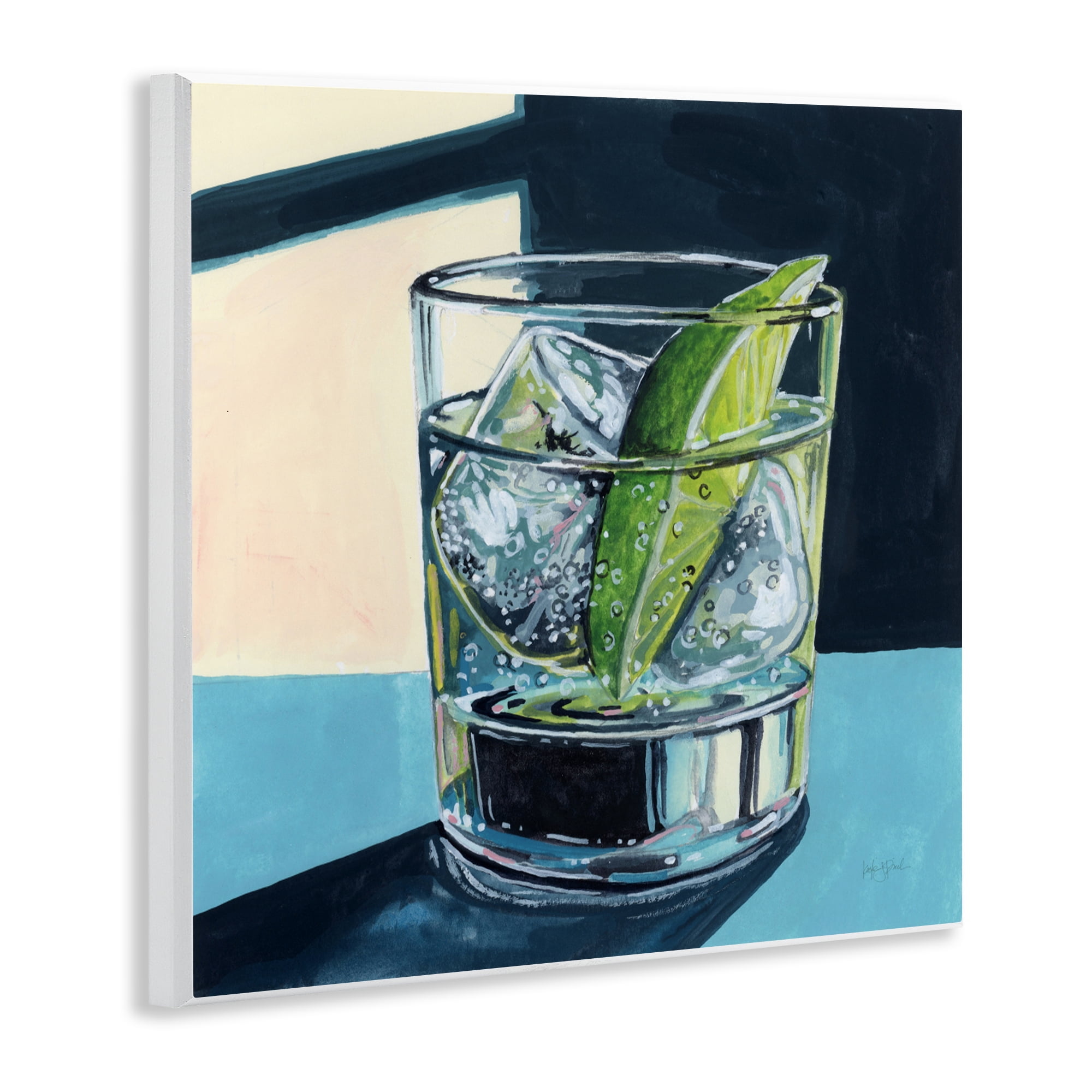 Stupell Industries Strong Gin and Tonic Wall Plaque Art, design by Kate Jarvik Birch