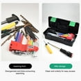 thumbnail image 6 of Upgraded Small Tool Box 10-inch Plastic Tool Boxes With Handle Removable Tray With Double Lock Secured Toolbox For Home L, 6 of 9