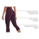 thumbnail image 4 of Pantalones CRZ YOGA Butterluxe Capri Morados Talle XL Cintura Alta 48 cm, 4 of 6