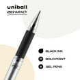 thumbnail image 4 of uni-ball Signo 207 Impact Stick Gel Pen, 4 Black Pens, 1.0mm Bold Point Gel Pens, Smooth Writing, Archival-Quality Ink, Acid-Free, Superior Comfort, 4 of 4
