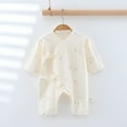 thumbnail image 3 of shoper Baby Boys Bodysuits Onesie Soft Romper for 0-6 Months Comfortable Casual Outfit Long Sleeve Breathable Kimono Style, 3 of 4