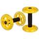 thumbnail image 1 of Rueda de ejercicios de doble rueda para fortalecer y moldear el abdomen, para hombres y mujeres (amarilla), 1 of 7