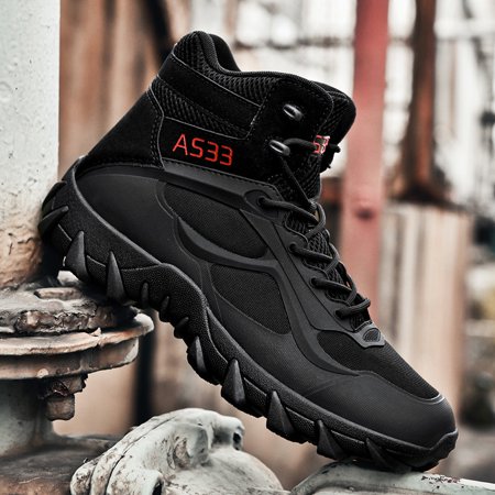 

Men‘s Snow Boots Waterproof Anti-skid Lined Comfortable Lace-up Hiking Shoes For Outdoor Adventure Winter