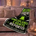 thumbnail image 6 of Believer Territory UFO Poster, Bold Alien Style for Space Lovers, Unexplained Lights Reported Scene and Christmas Gift, Soft Flannel Blanket for Den and Game Room, Sci Fi Home Decor, 6 of 9
