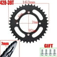 thumbnail image 2 of Applies to 420/428 Chains 35T/37T/39T/41T/43T/45T/48T Motorcycle Chain Sprockets Rear Back Sprocket Cog For 110cc 125cc 140cc, 2 of 3
