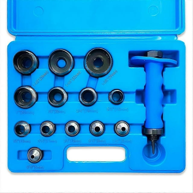 Hole Punch Set 14pcs Hollow Punch Kit Gasket Punch Set