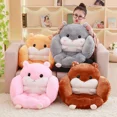 thumbnail image 4 of 1Pcs Hamster Semi Surrounded Pillows, 21'' Plush Hamster Shaped Throw Pillow, Butt Cushion, Floor Pillow, Decorative Seating Cushion for Bedroom, Sofa, Chair, Cute Room Decor,Gray, 4 of 4