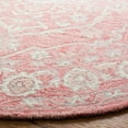 thumbnail image 3 of SAFAVIEH Micro-Loop Britton Oriental Area Rug, Pink/Ivory, 3' x 3' Round, 3 of 7