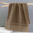 thumbnail image 2 of Beautynvta Bath Towels for Bathroom, Solid Color Cotton Bath Towel, Soft Absorbent Thickened Bath Towels for Bathroom, Travel, Camp, Hotel, and Spa, 39.4''x19.7'', Khaki, 2 of 6