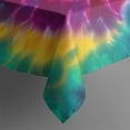 thumbnail image 5 of Colorful Tie Dye Mandala Pattern Square Tablecloth,Waterproof Square Table Cover,Wipeable Spillproof Washable Table Cover for Home Kitchen Party Decor 42"X42"(107x107cm), 5 of 6